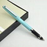 Stylo a plume en iridium de la s�rie 386, pince argent�e, pointe extra fine, ecriture, cadeau d'affaires ...