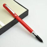 Stylo a plume en iridium, s�rie rena 381, clip argent�, pointe extra fine, ecriture, cadeau d'affaires ...