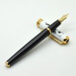 Stylo a plume iridium, s�rie tiya 387, clip argent�, pointe extra fine, ecriture, cadeau d'affaires pour ...