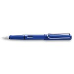 Stylo plume - lamy - la - 10491 - plastique bleu - plume acier - rechargeable