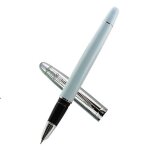 Stylo a plume de luxe en acier inoxydable, pointe de calligraphie extr�mement fine de 0. 38mm, pour etudiant, ...