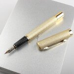 Stylo a plume de luxe de haute qualit�, couleur or givr�, 0. 5mm, papeterie fournitures scolaires et ...