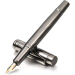 Stylo - plume de luxe en m�tal a pointe fine ultra r�sistant compatible avec cartouches d'encre de 3, ...