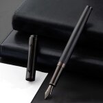 Stylo - plume en métal hero black forest, titane noir, pointe extra fine, belle texture d'arbre, excellent ... Stylo - plume en métal hero black forest, titane noir, pointe extra fine, belle texture d'arbre, excellent ...