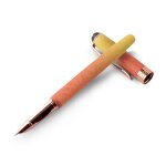 Stylo - plume en mtal rempli de piston, poigne mate, fin, amovible, absorbeur d'encre pour enfants