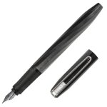 Stylo plume - noir - pointe moyenne - rechargeable - ergonomique - online