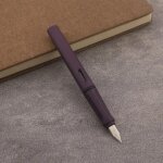 Stylo plume en plastique violet, plume ef / f conviviale re, vert fluo, papeterie scolaire, fournitures ...