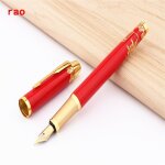 Stylo plume a pointe moyenne, de luxe, qualit 8007, rtro dor, great wall business office, nouveau