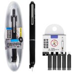 Stylo plume retractable a pointe fine, cartouches d'encre rechargeables pour la calligraphie, la journalisatio ...