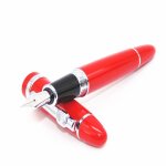 Stylo - plume rouge a pointe moyenne, nouveau, 159