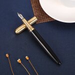 Stylo a plume en titane et laiton santal, pour publicit commerciale, cadeau de bureau, personnalis ...