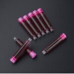 Stylo a plume universel, sac de cartouches d'encre, recharge de stylo, papeterie de bureau, rose, rouge, ...