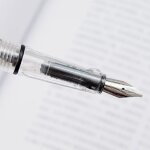 Stylo - plume en vinyle a pointe plate, en bec de canard, pour calligraphie parallle gothique, tibtain ...