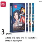 Stylo de runion a liquide, aiguille complte de 0. 5mm, tube droit, signature liquide, fournitures scolaires ...