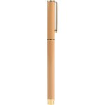 Stylo roller beige, almond latte pointe fine, encre noire, stylo professionnel