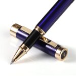 Stylo roller de luxe, bordure en or 24 carats, designs elgants et elgants, encre tailleuse, meilleur ...
