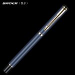 Stylo roller a pointe fine, bleu et dor�, 801