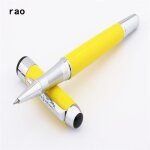 Stylo roller a pointe moyenne, de couleur jaune, pour bureau, nouveau, 250