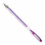 Stylo roller signo ecriture moyenne rose mtallis - signo