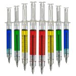 Stylos a seringue r�tractable multicolores amusants, nouveaut�, pour infirmi�res, fournitures scolaires, ...