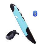 Stylo souris sans fil 2, 4 g, stylo vertical cratif personnalis, bluetooth, bleu