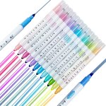 Stylo surligneurs colors a double face pour le bureau et l'cole, lot de 12[z484]