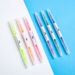 Stylo surligneur fluorescent, stylo de dessin pastel pour etudiant, fournitures scolaires et de bureau, ...