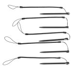 Stylo universel r�sistif en m�tal pour ecran tactile, avec corde a ressort, pour navigateur pos pda, ...