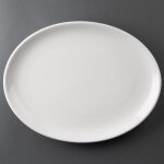 Subzonal - assiettes ovales olympia athena 305 x 241mm (lot de 6), blanc, 29(h) x 305(l) x 241(p) mm, ...