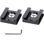 Support adaptateur en aluminium pour chaussures froides, avec filetage 1 / 4, pour cam�ra, cage, flash, ...