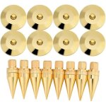Support d'isolation de haut - parleur en cuivre, 8 paires, tapis de pieds pour haut - parleur, amplificateur, ...