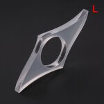 Support de page de livre de pouce 1 pi�ce, ecarteur de page transparent, signet transparent