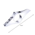 Support de livre pour pouce en acrylique, 1 pice, porte - page, pinces a pouce en papier, fournitures ...