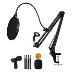 Support de microphone avec anti - explosion, support de micro a condensateur r�glable, support de microphone ...