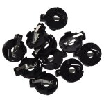 Support de pile bouton, 10 pi�ces, noir, cr2016 2025 2032
