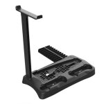 Support vertical avec support de casque et base de ventilateur de refroidissement pour console ps5 num�rique ...