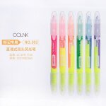 Surligneurs color�s couleur bonbon, marqueurs artistiques promotionnels, papeterie cadeau, 6 pi�ces / ...