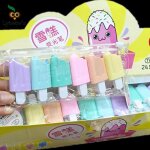 Surligneur a couleur bonbon et cr�me glac�e, 6 pi�ces / paquets, jolie glace kawaii de lytwtw, fournitures ...