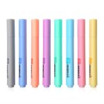 Surligneur de couleur s�rie macaron 8 pi�ces / ensemble, stylo fluorescent de mode, papeterie kawaii, ...