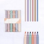 Surligneur a double t�te de couleur morandi, stylo fluorescent a s�chage rapide, kawaii, couleur bonbon ...