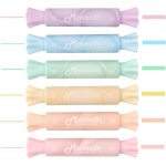 Surligneurs en forme de bonbon, couleurs assorties, pointe biseaut�e, a base d'eau, s�chage rapide et ...