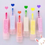 Surligneurs de grande capacit�, 6 pi�ces / ensemble, couleur bonbon fra�che, doublure de contr�le mildliner, ...