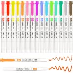 Surligneurs pastel, 15 colorés double tête surligneurs pastel, highlighters marqueurs pastel pour surligner, ... Surligneurs pastel, 15 colorés double tête surligneurs pastel, highlighters marqueurs pastel pour surligner, ...