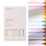Surligneur a pointe oblique douce, 12 pi�ces / ensemble, couleur claire, mode, dessin, croquis, stylo ...