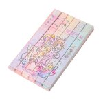 Surligneur portable 6 pi�ces, ensemble de papeterie cadeau pour etudiant et enseignant