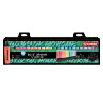 Surligneurs - stabilo boss - 23 couleurs fluos et pastel - edition limit�e - avec support de bureau