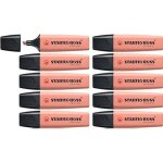 Surligneur - stabilo boss original naturecolors - lot x 10 surligneurs - orange rouille