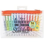 Swing cool pastel - surligneur - trousse x 14 surligneurs 100% pastel