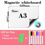 Tableau d'affichage autocollant pour rfrigrateur a3, tableau blanc a lingette sche magntique pour ...