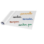 Tableau blanc - adh�sif - effa�able - rouleau de 60 x 200cm - bureau - scolaire - wonday